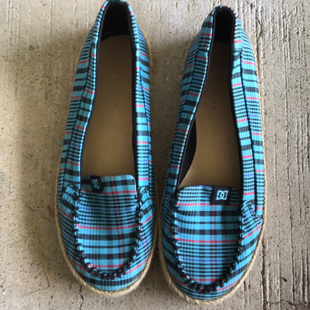 DC Plaid Slip-Ons